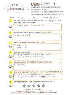 I様（不動産ご購入）